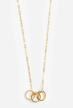 Johnny Was 3 Ring Necklace Sandalwood