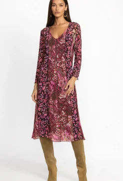 Best Johnny Was Agatha Mesh Midi Dress Multi