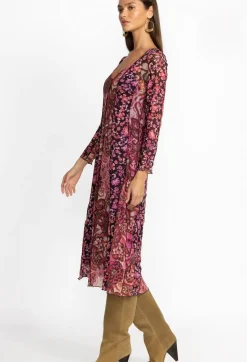 Best Johnny Was Agatha Mesh Midi Dress Multi