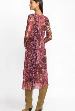 Best Johnny Was Agatha Mesh Midi Dress Multi