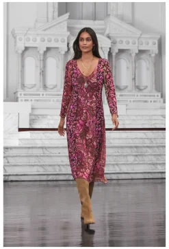 Best Johnny Was Agatha Mesh Midi Dress Multi