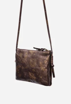 Sale Johnny Was Asteria Italian Leather Crossbody Bag Barolo