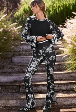 Johnny Was Bee Active Kimono Sleeve Swing Tee Charcoal Dreamer