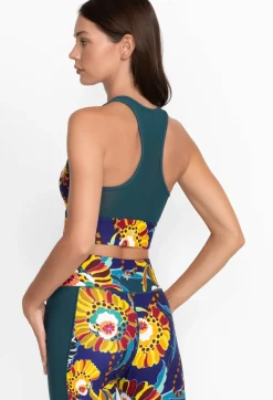 Sale Johnny Was Bee Active Mesh Back Longline Bra Kimbra