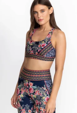Sale Johnny Was Bee Active Reversible Sports Bra Misty Fall