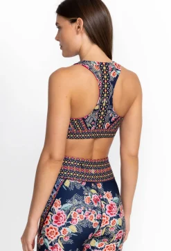 Sale Johnny Was Bee Active Reversible Sports Bra Misty Fall