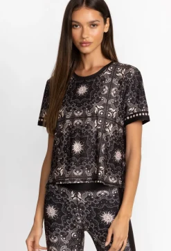 Johnny Was Bee Active Short Sleeve Step Hem Tee Runa