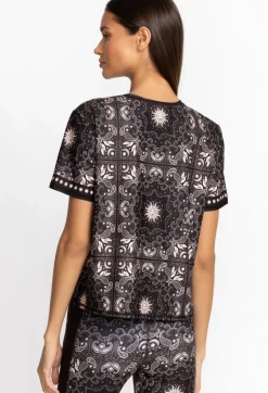 Johnny Was Bee Active Short Sleeve Step Hem Tee Runa