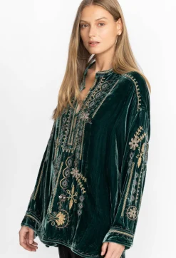 New Johnny Was Belina Velvet Tunic Ponderosa Pine