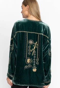 New Johnny Was Belina Velvet Tunic Ponderosa Pine