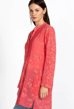 Johnny Was Birdie Marisol Tunic Passion Fruit