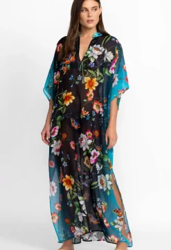 Sale Johnny Was Black Kaftan Ombre Garden
