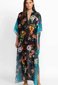 Sale Johnny Was Black Kaftan Ombre Garden