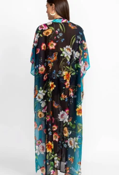 Sale Johnny Was Black Kaftan Ombre Garden