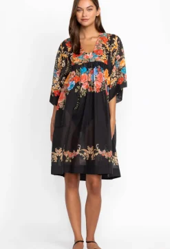 Hot Johnny Was Black Royal Easy Coverup Dress Multi
