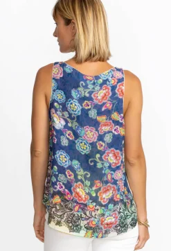 Outlet Johnny Was Block Mint Tank Top Peppermint
