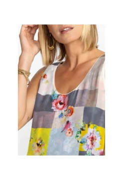 Outlet Johnny Was Block Mint Tank Top Peppermint