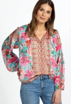 Sale Johnny Was Blouse Rose Narcisa