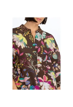 Sale Johnny Was Boxy Silk Shirt Arabella