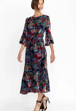 Sale Johnny Was Burnout Tanya Dress (Lined) Minto