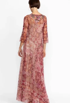 Outlet Johnny Was Cardinal Mesh Dress (Slip) Multi