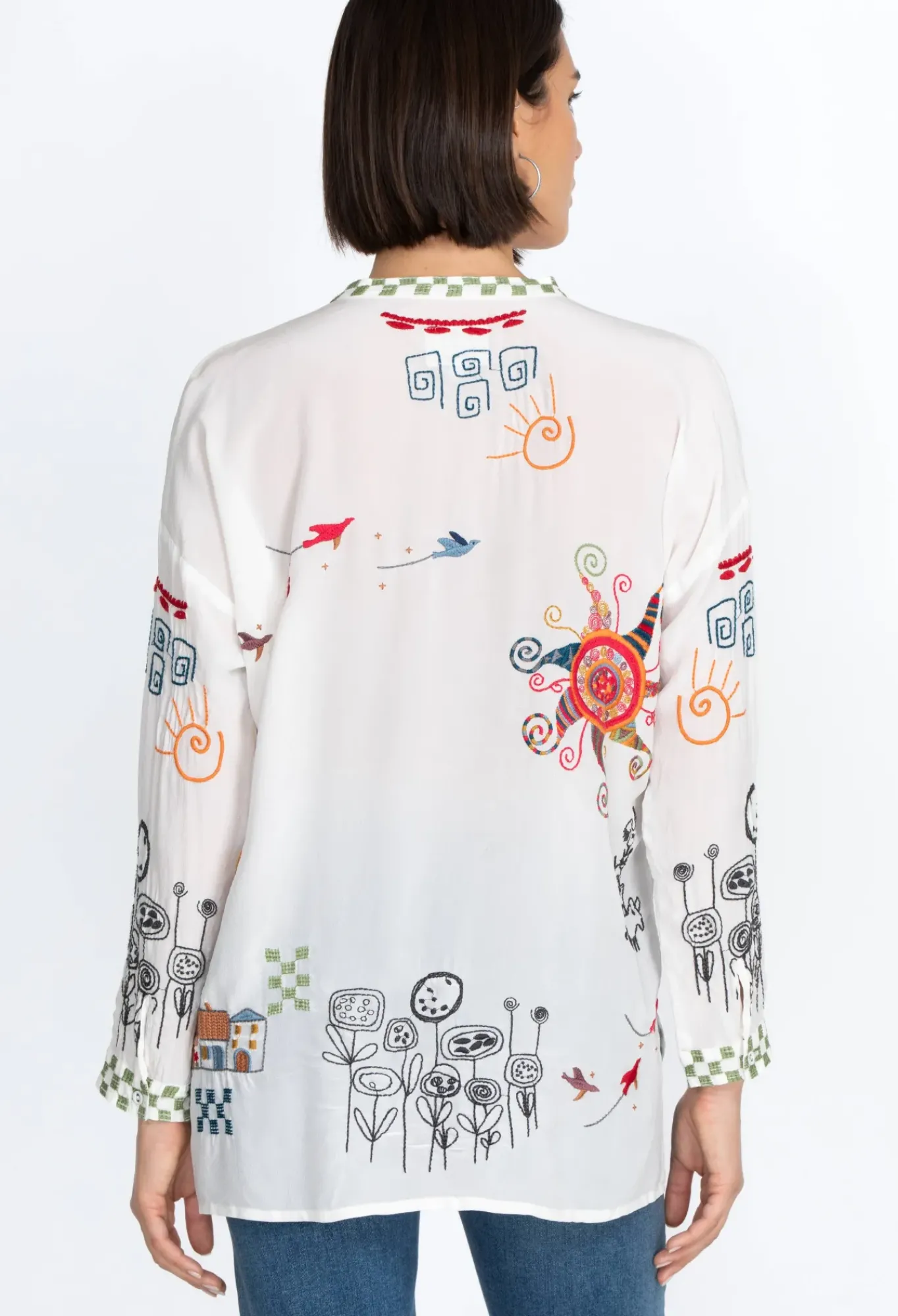 Johnny Was Cartagena Blouse Natural