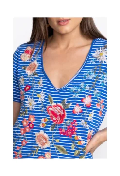 Clearance Johnny Was Catalina Everyday Tee Stripe