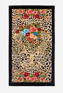 Sale Johnny Was Cheetah Beach Towel Black