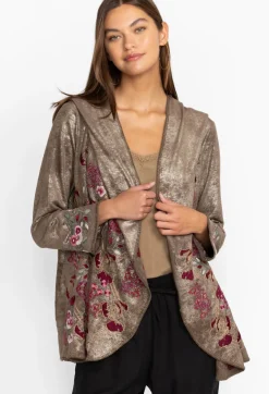Discount Johnny Was Claudette Metallic Sweater Bronze Metallic