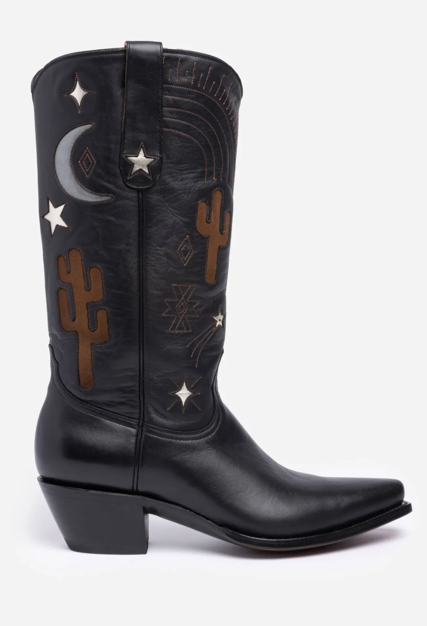 Online Johnny Was Desert Cowboy Boot Black