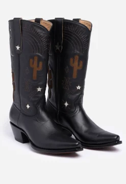 Online Johnny Was Desert Cowboy Boot Black