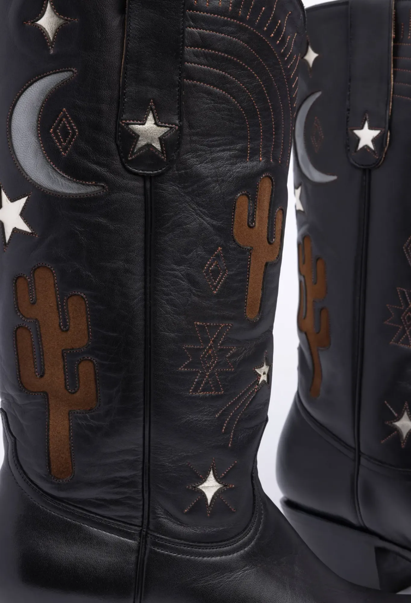 Online Johnny Was Desert Cowboy Boot Black