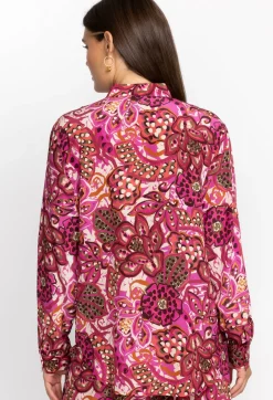 Johnny Was Dreams Of Vivanna Silk Shirt Multi