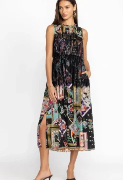 New Johnny Was Elderberry Dress Multi
