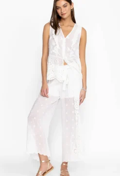 New Johnny Was Eleuthera Wrap Pant White