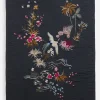 Johnny Was Emiko Throw Blanket Charcoal Grey