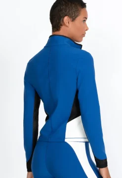 Sale Johnny Was Endurance Mesh Zip Jacket True Blue