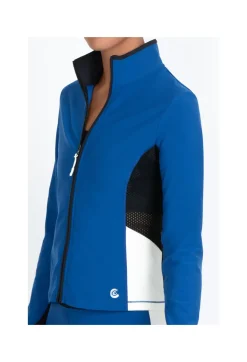 Sale Johnny Was Endurance Mesh Zip Jacket True Blue