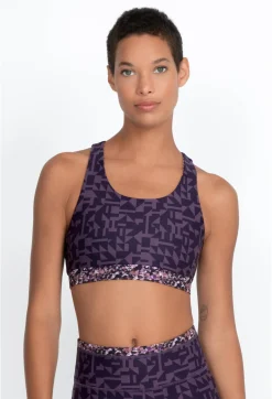 Clearance Johnny Was Endurance Reversible Sports Bra Vintage Violet Prism