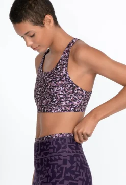 Clearance Johnny Was Endurance Reversible Sports Bra Vintage Violet Prism