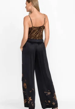 Outlet Johnny Was Estrella Wide Leg Cargo Pant Black