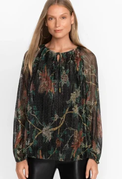 Best Johnny Was Evelina Metallic Blouse Multi