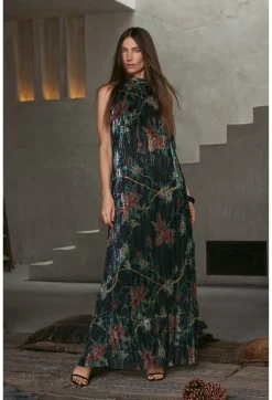Outlet Johnny Was Evelina Metallic Maxi Dress Multi