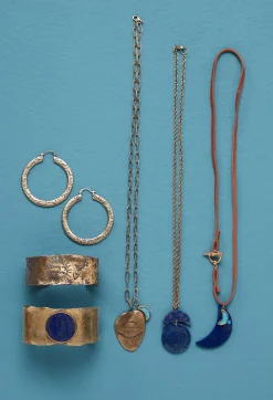 Best Johnny Was Evil Eye And Moon Charm Necklace Brass