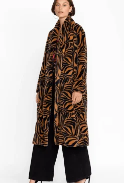Sale Johnny Was Faux Fur Long Coat Sonora