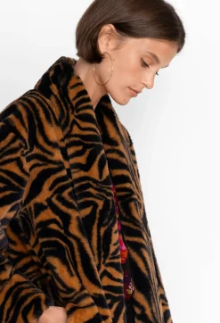 Sale Johnny Was Faux Fur Long Coat Sonora