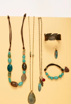 Outlet Johnny Was Feather Charm Necklace Multi
