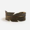 Sale Johnny Was Feather Cuff Bracelet Brass