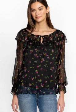 Sale Johnny Was Fernanda Peasant Blouse Little Ditsy