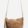 Sale Johnny Was Fiore Italian Suede Saddle Bag Walnut